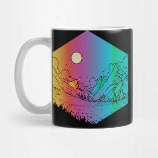 colorful mountains Mug